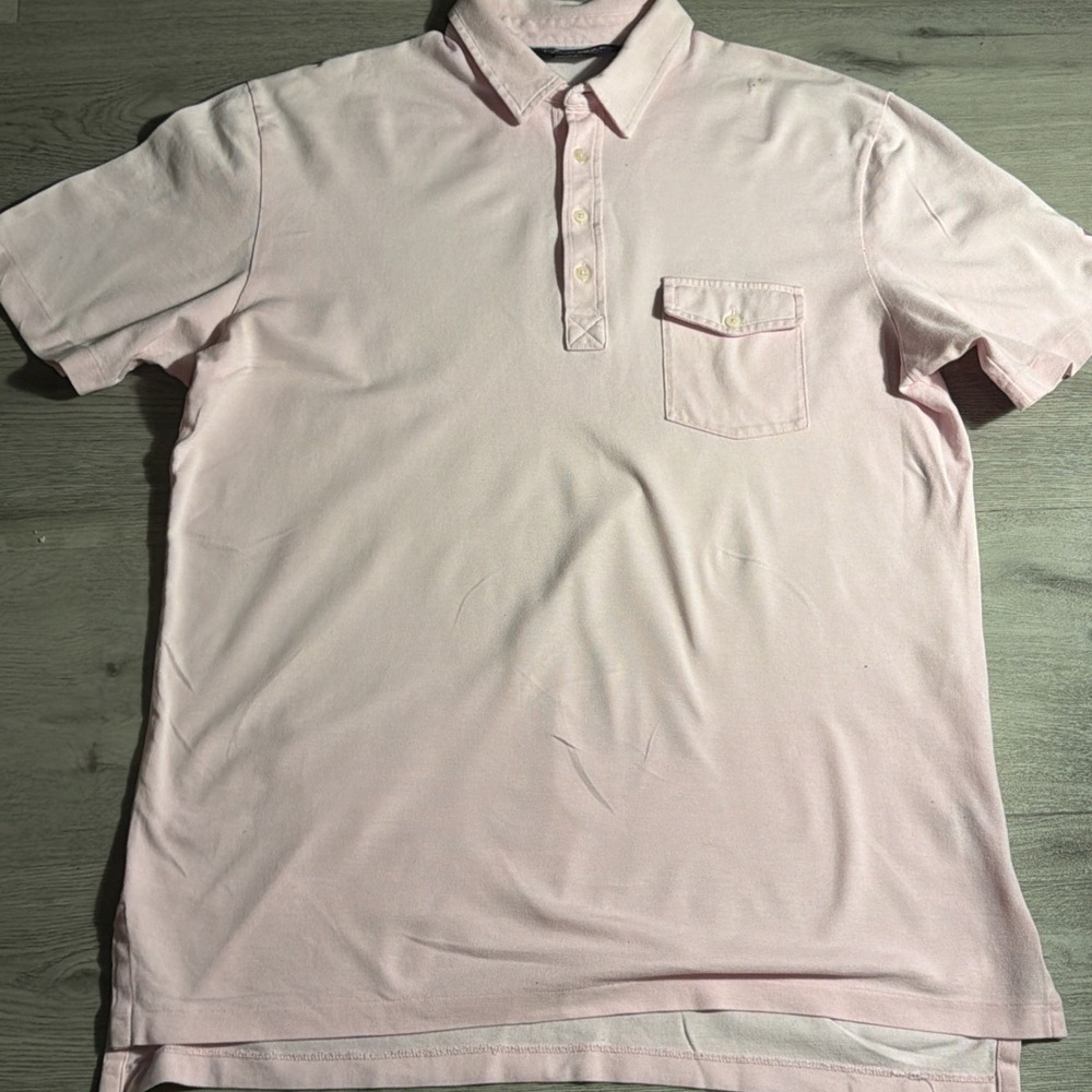 Polo Golf Ralph Lauren Pink‎ Polo Shirt Men's Large Short Sleeve Cotton